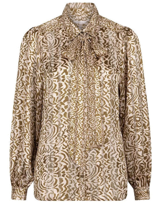 Esqualo Women's Long Sleeve Shirt Animal Print