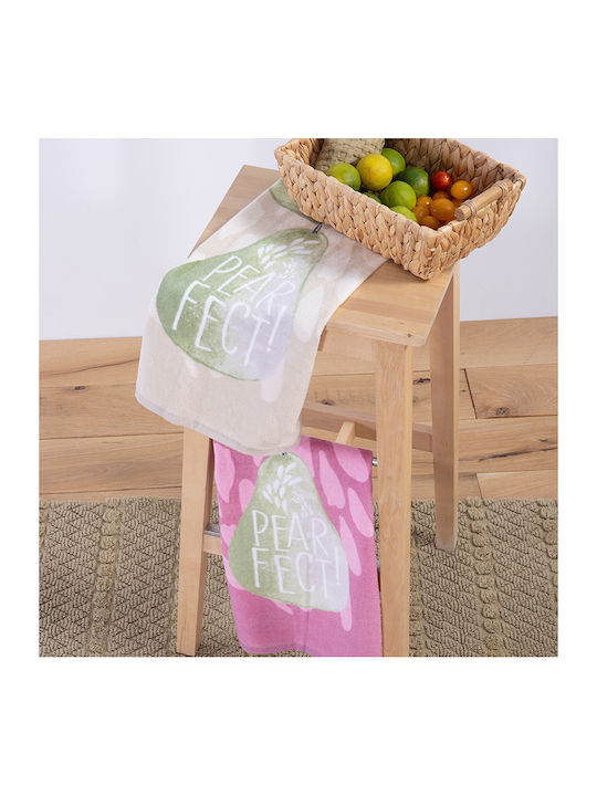 Nef-Nef Homeware Velours Pearfect Mauve Geschirrtuch aus 100% Baumwolle in Lila Farbe 40x60cm