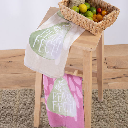 Nef-Nef Homeware Велурен Pearfect Mauve Чаена кърпа от 100% Памук в Лилав Цвят 40x60см