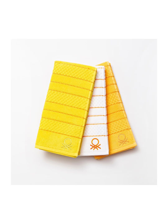 Benetton Ban Kitchen Towel Made of 100% Cotton 3 Pieces