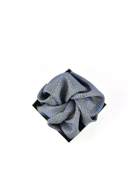 Messaggero Men's Silky Handkerchief Blue