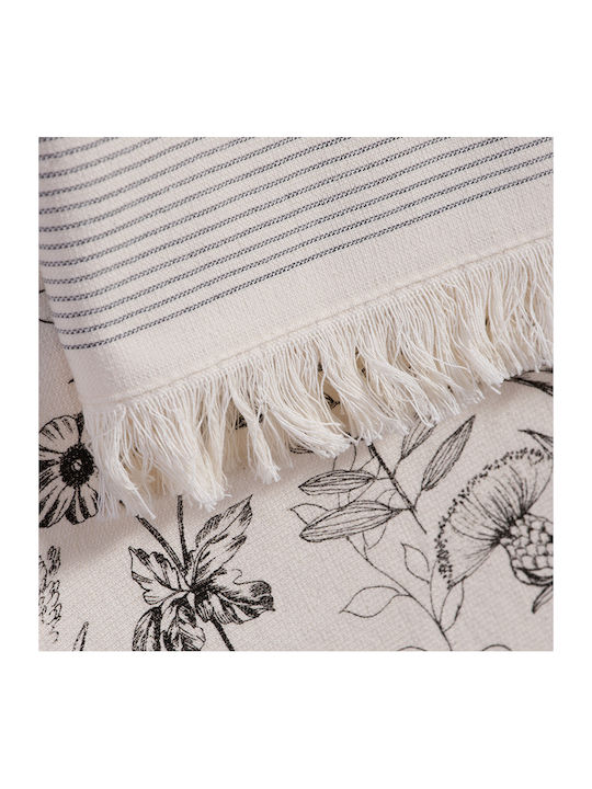 Nef-Nef Homeware Ποτηρόπανο από 100% Βαμβάκι σε Μπεζ Χρώμα 40x60cm