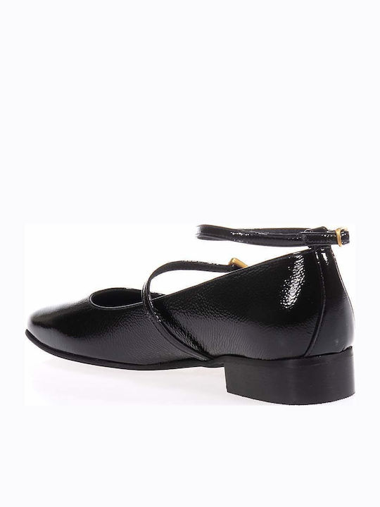 Komis & Komis Patent Leather Ballerinas Black