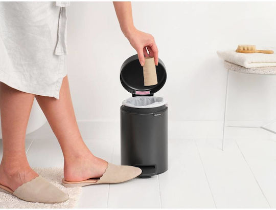 Brabantia Newicon Plastic Bathroom Basket 3lt Gray