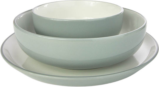 Viosarp Bol de Servire Rotund Ceramică Verde cu Diametru 15buc