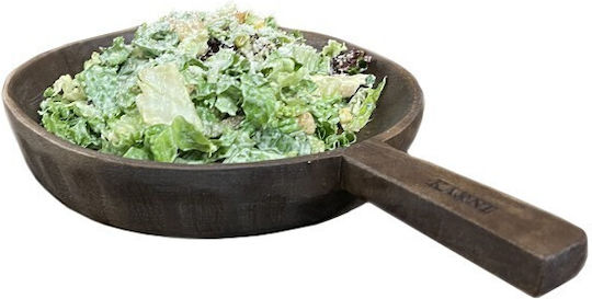 Nakaro Wood Serving Bowl Round Wooden Brown with Diameter 38cm