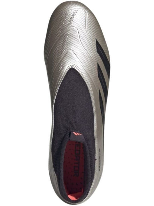 adidas Predator League Ποδοσφαιρικά Παπούτσια με Τάπες FG Ασημί