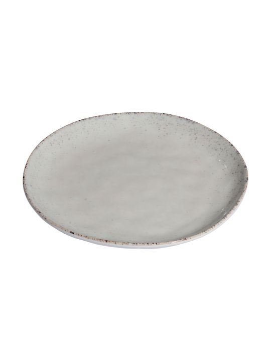 Estia Plate Shallow Ceramic Gray with Diameter 27cm 4pcs