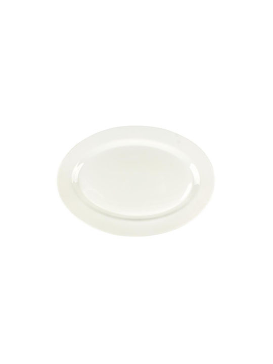 Eaton Dining Aria Eaton Чиния Плитко Овални от Порцелан Бял 30x22см