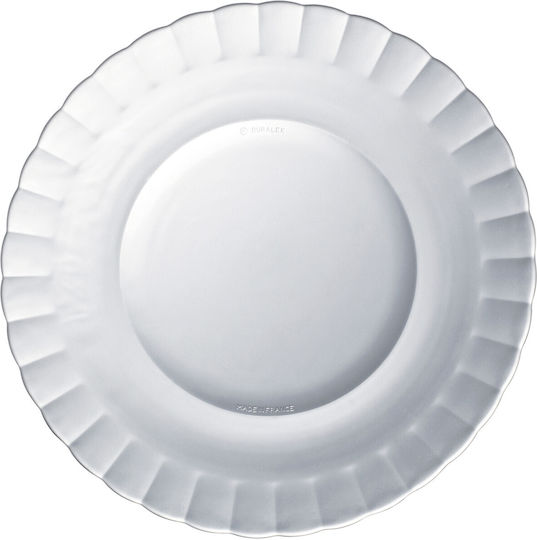 Duralex Paris Plate Shallow Glass Transparent with Diameter 23cm 6pcs