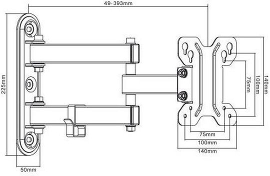 Maclean Energy MC-740 Επιτοίχια έως 23" και 30kg