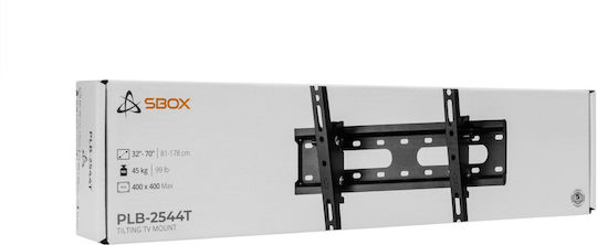Sbox PLB-2544T-2 Suport TV de perete Argintiu