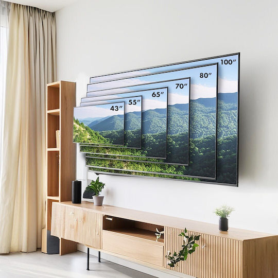 Maclean Energy MC-423 Suport TV de perete până la 100" și 80kg Negru