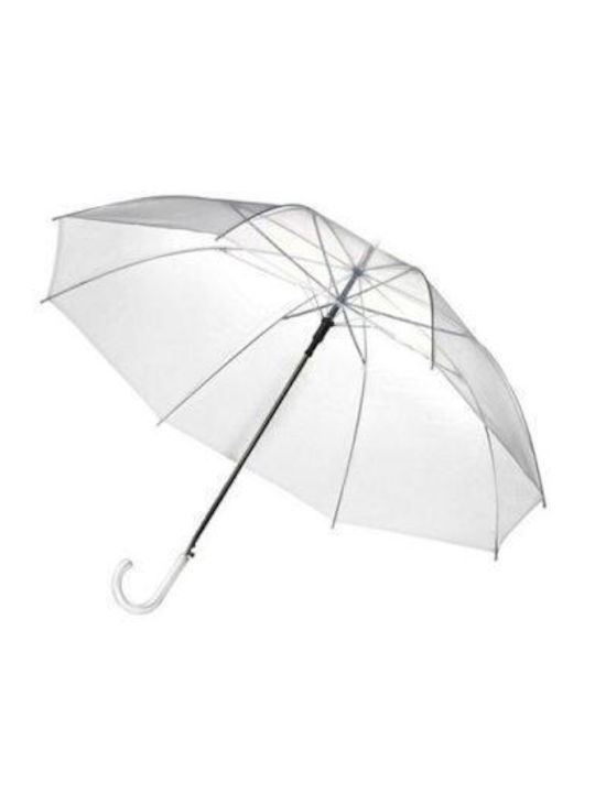 Automatic Umbrella with Walking Stick Transparent