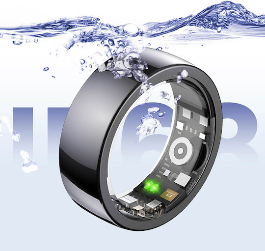 Riversong Trinity SR01 Smart Ring 20mm Αδιάβροχο με Παλμογράφο Μαύρο