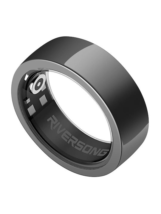 Riversong Trinity SR01 Inel Inteligent 20mm Impermeabil cu Pulsometru Negru