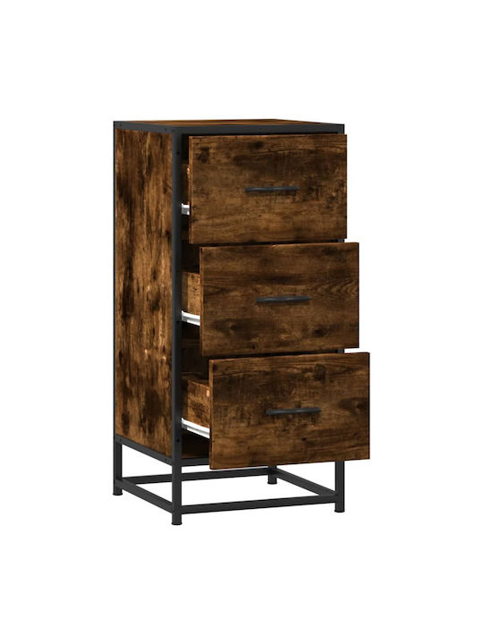 Office Storage Drawer Coffee L35.5xW35xH76cm