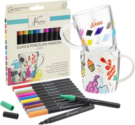 Nassau Fine Art Magische Zeichenmarker Dünne Set 12Stück