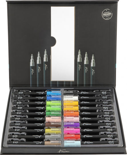 Nassau Fine Art Zeichenmarker 2.5mm Dünne Set 20Stück