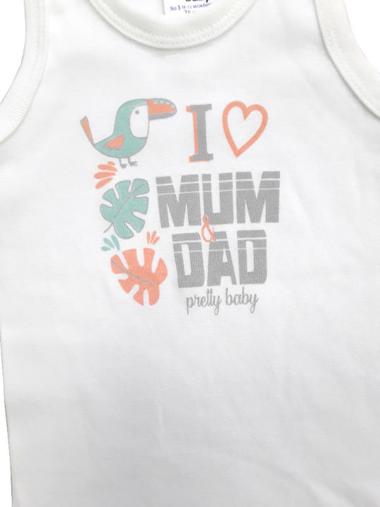 Pretty Baby Bodysuit I Love My Mum & Dad