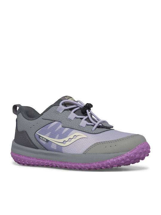 Aura Kids Sports Shoes Running with Laces Purple