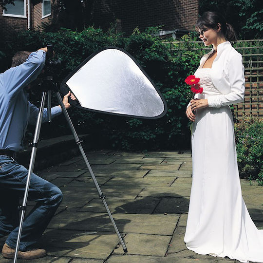 Trigrip Reflector 75 cm 2 Sides Sanlite Soft Silver La 3628 Lastolite