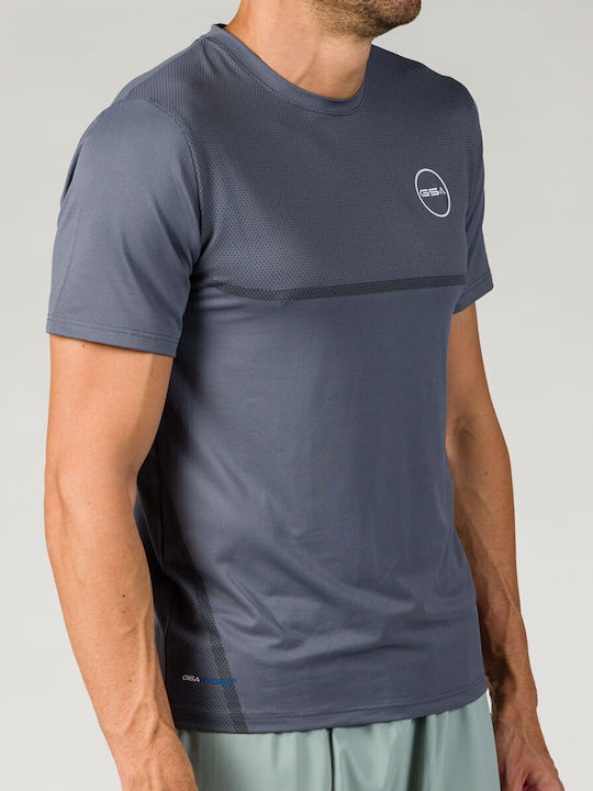 GSA Herren Sport T-Shirt Kurzarm Charcoal