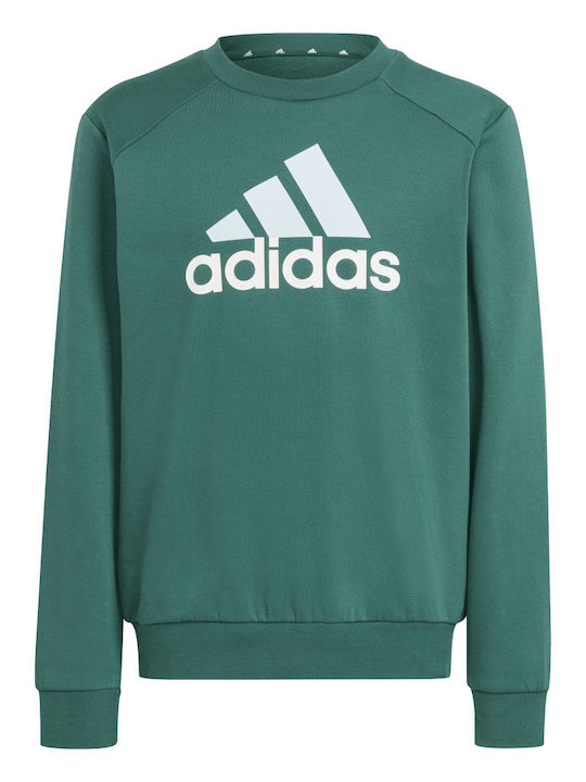 adidas Copilăresc Set de pantaloni de trening Verde Essentials Big Logo