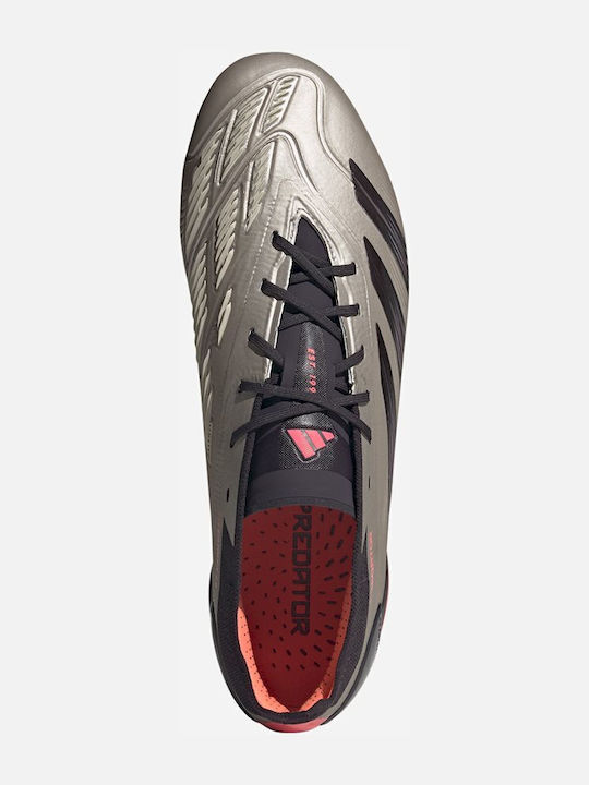 adidas Predator Elite Fußballschuhe mit Stollen Silber