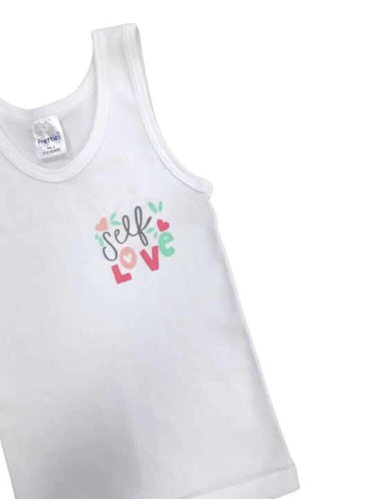 Pretty Baby 47541 Kids' Undershirt Tank Top White - Self Love