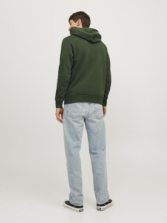 Jack & Jones Men's Sweatshirt with Hood Kombu Green