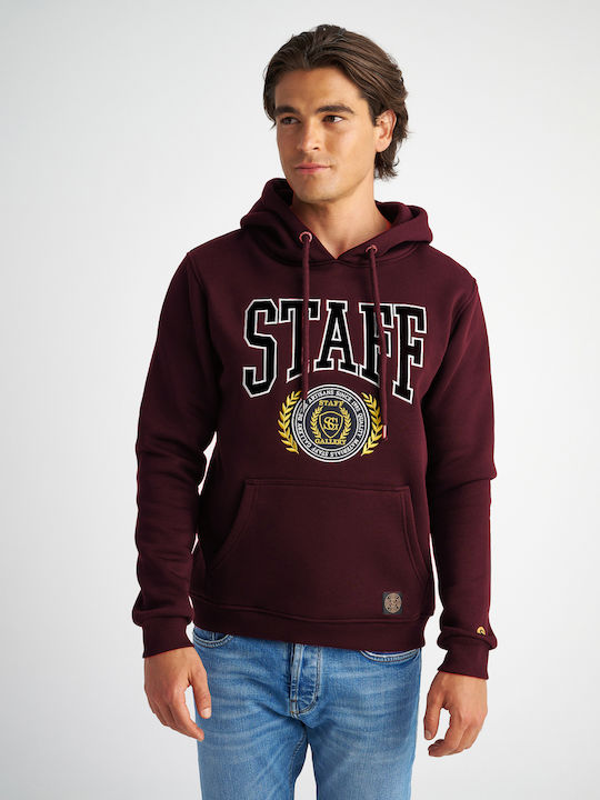 Edison Sweatshirt with Hood Bordeaux