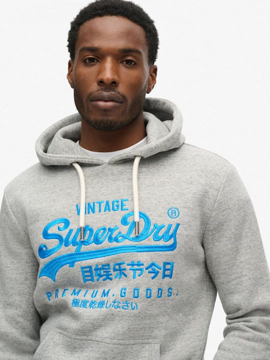 Суитшърт с Качулка Grey, Athletic Grey Marl