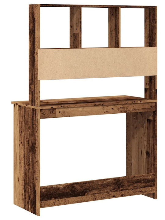 Γραφείο Ξύλινο Καφέ 102x45x148εκ.