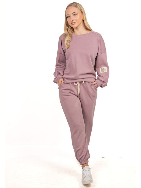 Ellen Femei Lilac Set cu Pantaloni