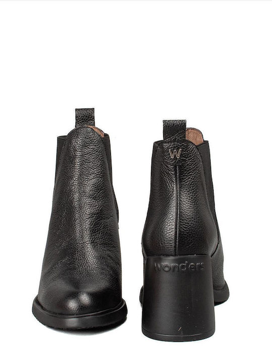 Leather Women's Ankle Boots Black