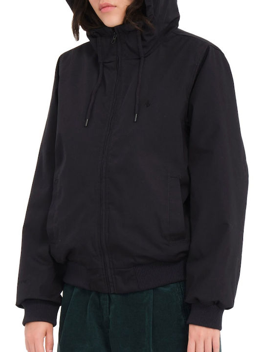 Wernan Women's Short Lifestyle Jacket for Winter Black