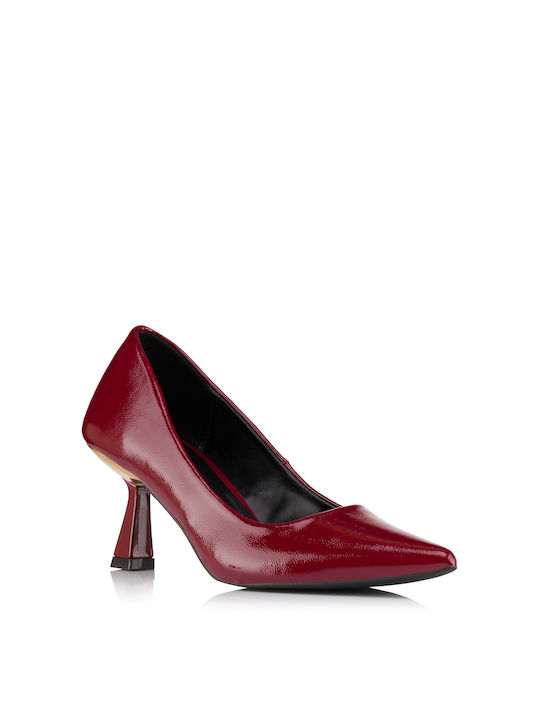 Bottega Synthetic Leather Pointed Toe Red Heels