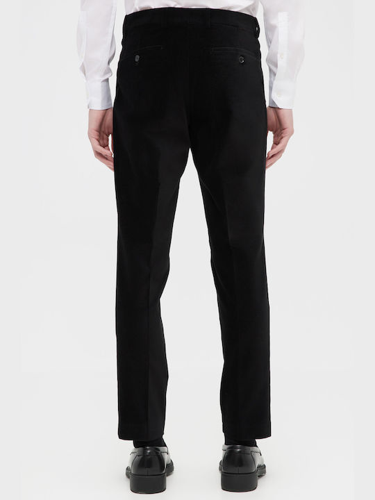 Aristoteli Bitsiani Men's Trousers in Relaxed Fit Black