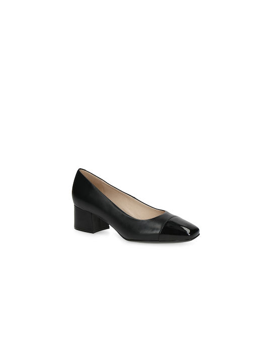 Caprice Leder Pumps mit flachem Absatz Schwarz