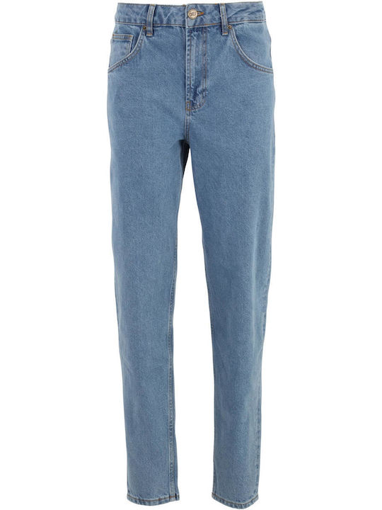 Ανδρικό Παντελόνι Τζιν με Loose Straight Εφαρμογή Mid Blue
