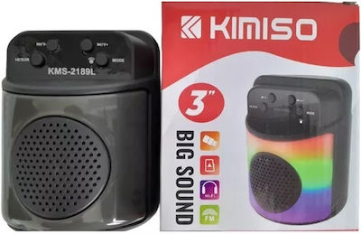 KMS-2189L Ηχείο Bluetooth 10W με Διάρκεια Μπαταρίας έως 4 ώρες Μαύρο