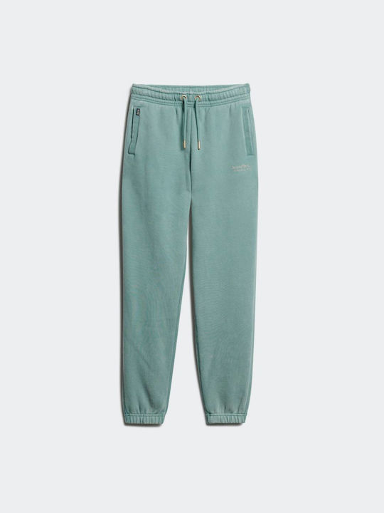 Superdry Essential Logo Women's Jogger Sweatpants Green