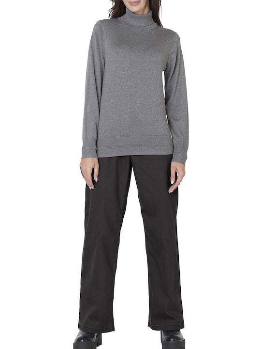 Jensen Woman Damen Pullover Rollkragen Gray