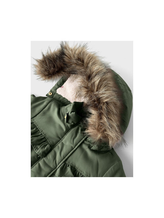 Name It Kids Parka with Lining Green