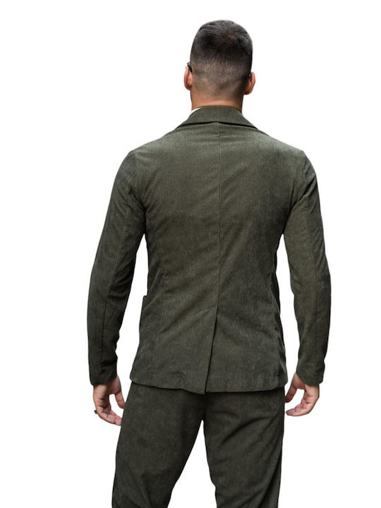 Men's Suit Jacket Slim Fit Khaki