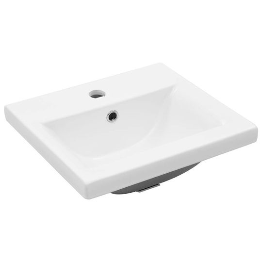 vidaXL Πάγκος με Νιπτήρα & Καθρέπτη Μ41xΒ38.5xΥ46cm Γκρι Σκυροδέματος