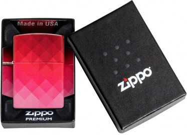 Zippo Pixel Windproof Flame Lighter in Red Color