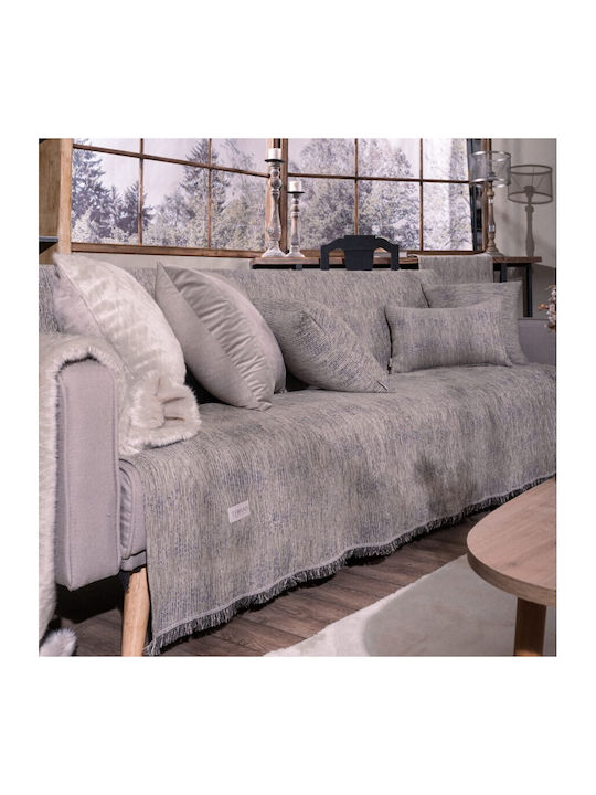 Teoran Teoran Dreisitzer-Sofa Wurf Chenille 180x300cm
