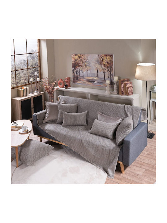 Teoran Kingston Ριχτάρι Πολυθρόνας Chenille 180x150εκ. 03 52015812